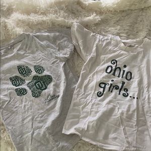 Lot of 2 vintage Ohio university shirts size small